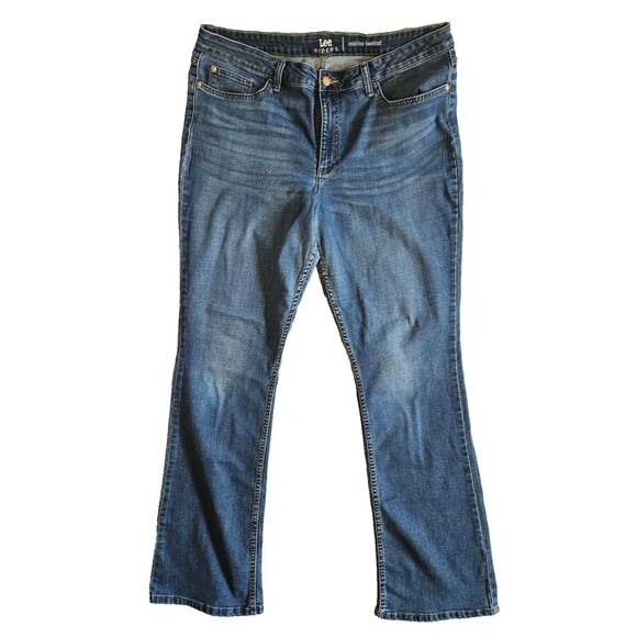 Riders By Lee Midrise Bootcut Jeans Sz 18W - Picture 1 of 5